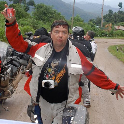 Lars Olof Kanngard in Vietnam on a BHOG bike trip